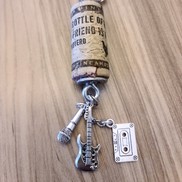 BOGO-Upcycled Wine Cork Key Chain or Purse Charm- 2 for 1 - Pick Which 2. - Picture 14 of 16